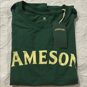 Jameson Taste Responsibly Green Short Sleeve Tee. Medium. NWT